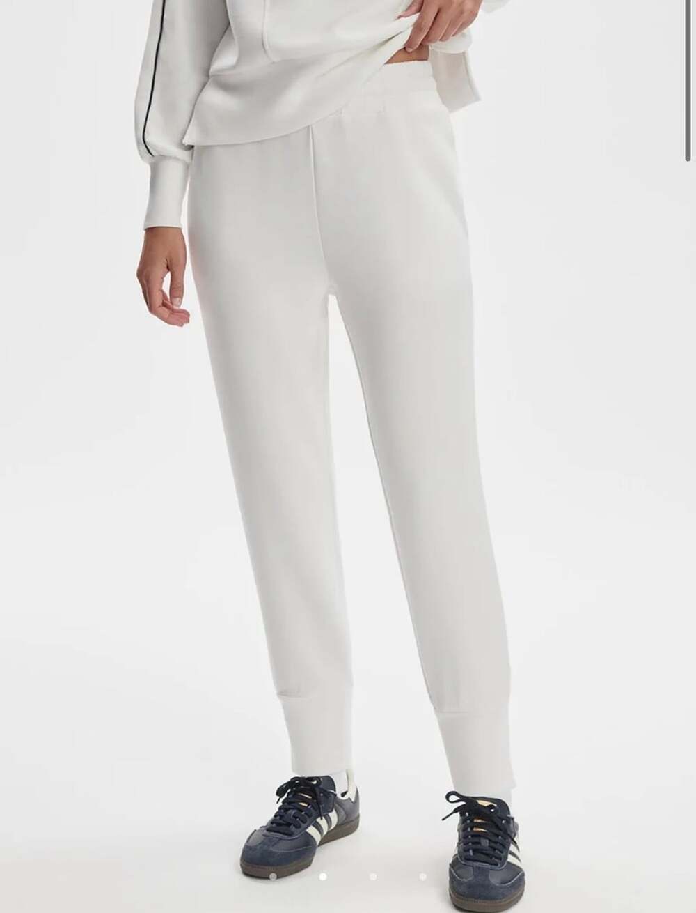 Varley The Slim Cuff Pant 25 White DoubleSoft Joggers Size XS